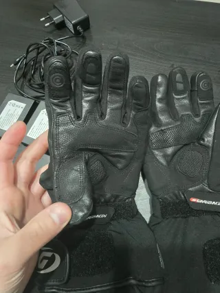 Guantes de moto invierno calefactados talla M