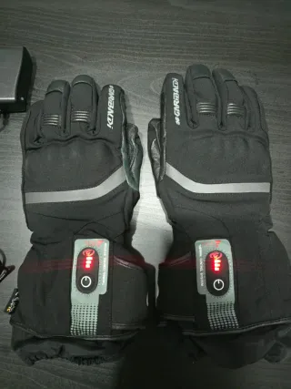 Guantes de moto invierno calefactados talla M