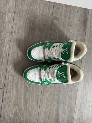 Zapatillas Louis Vuitton Verdes y Blancas