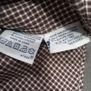 Camisa Polo Ralph Lauren cuadros marrón