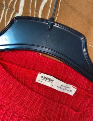 Jersey rayas rojo, blanco y negro