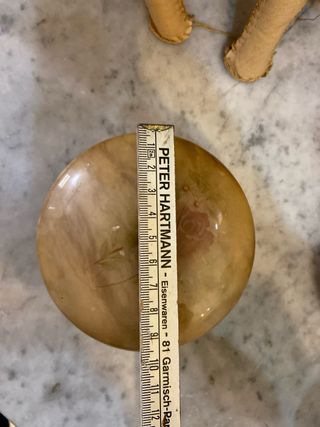 Scatola in onice con decoro floreale