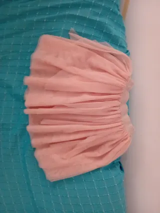Falda rosa de tul