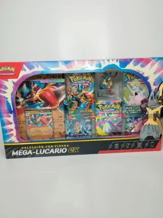 Colección Mega-Lucario EX con Figura Pokémon TCG