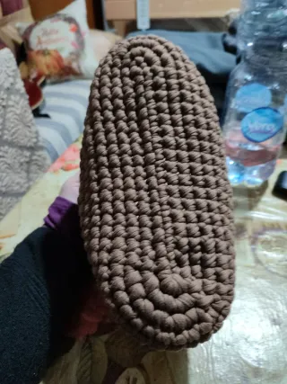 Borsetta artigianale marrone e fantasia