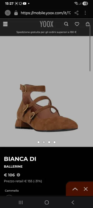 Ballerine Bianca Di marroni