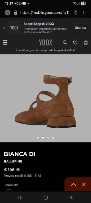 Ballerine Bianca Di marroni