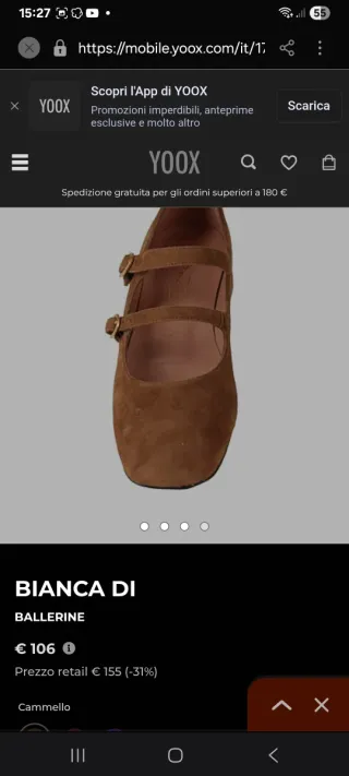 Ballerine Bianca Di marroni