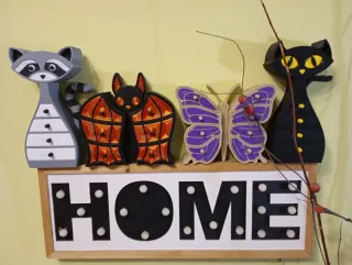 Joyero Gato Negro con Cajones