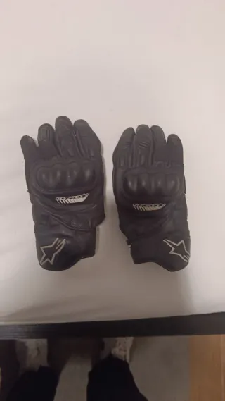 Guantes Alpinestars Moto Cuero Negro