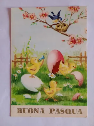 Lotto 8 Cartoline Pasquali Vintage