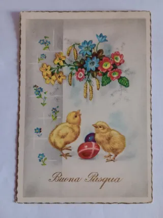 Lotto 8 Cartoline Pasquali Vintage