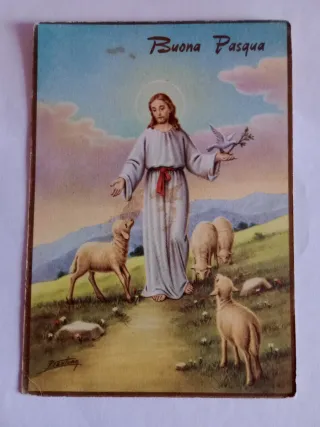 Lotto 8 Cartoline Pasquali Vintage