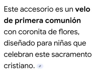 Velo Comunión con Corona Vintage es de color perla