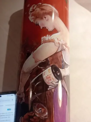 Antigua lata Codorniu Cava publicitario