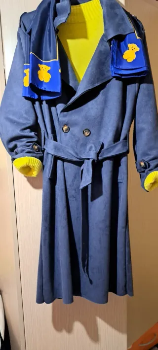 Gabardina azul entretiempo