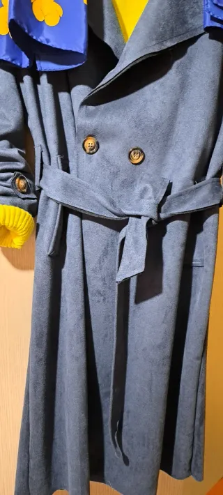 Gabardina azul entretiempo