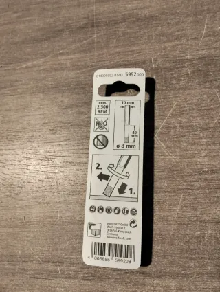 Broca recubierta de diamante Ø 8 mm