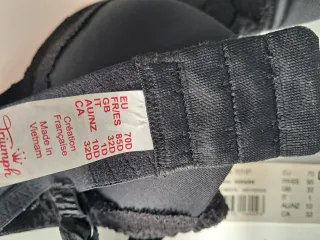 Triumph Muse WHP Reggiseno Nero Taglia 70D