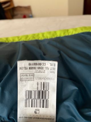 Chaleco Quechua MT500 Talla XL Amarillo