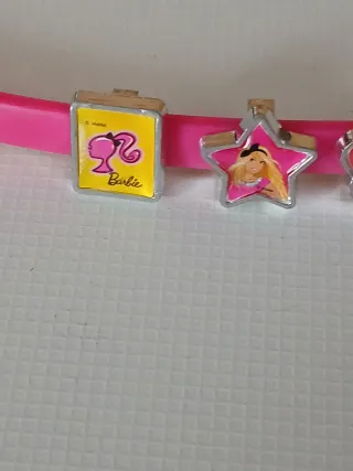 Bracciale Barbie rigido rosa con ciondoli