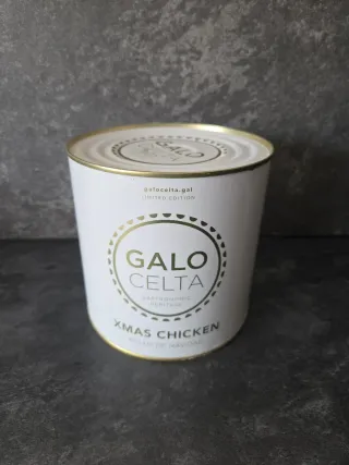 Lata Galo Celta Pollo Navidad