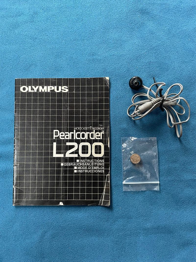 Grabadora Olympus Pearlcorder L200 Microcassette afbeelding 9