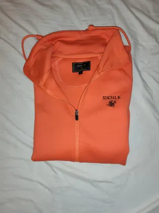 Sudadera SIKSUILK Naranja Media Cremallera