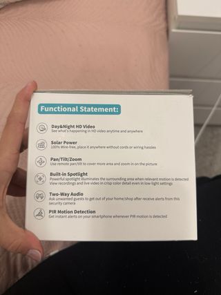 Cámara Vigilancia WiFi Solar