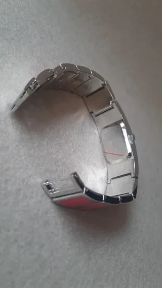 Orologio donna quadrante rosa cinturino argento