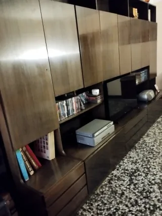 Mueble comedor tipo libreria. CON MESA INCLUIDA