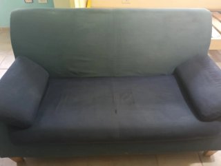 Sofá de 2 plazas azul⭐Precio negociable⭐