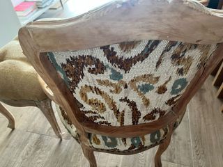 Conjunto 2 butacas francesas y escabel