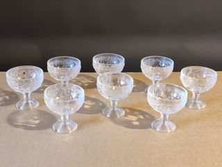 Set 8 Coppe Vetro Gelato Macedonia Anni 90