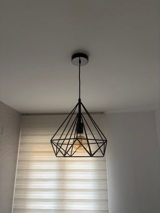 Lámpara colgante diseño geométrico incluye bombill