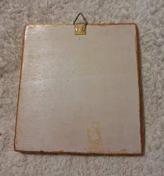 Quadretto decorativo fiori dipinto a mano