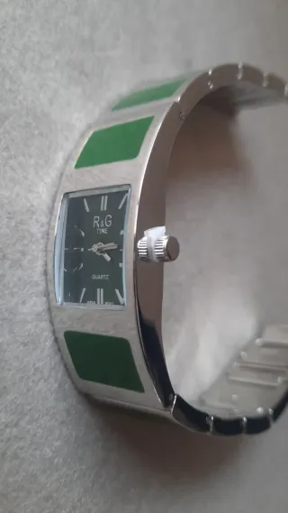 Orologio da donna R&G TIME verde/argento