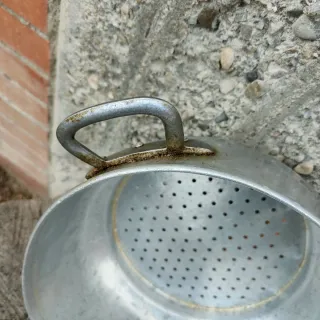 Scolapasta vintage alluminio