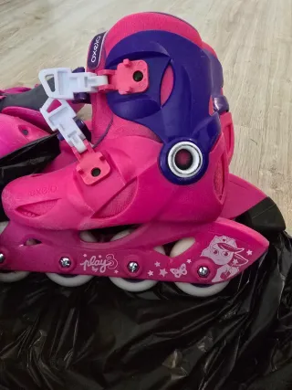Patines Oxelo niña 28-30 + protecciones