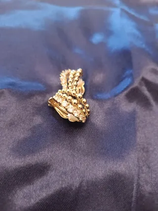 Pendientes dorados Eoy con circonitas