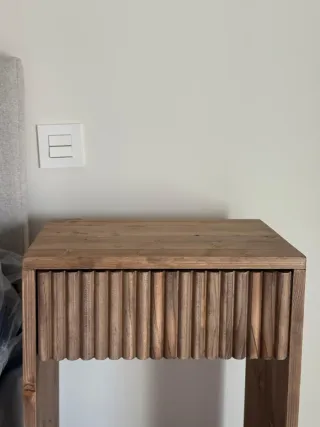 Pack de 2 Mesitas de Noche Madera Maciza