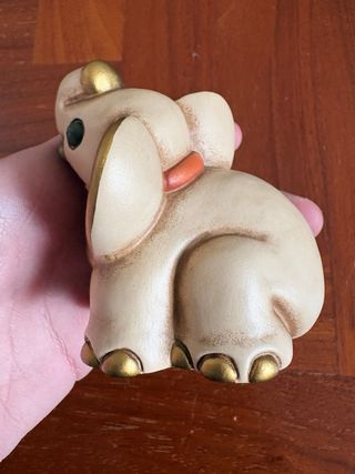 THUN Elefante Indiano Cuore Oro Quadrifoglio