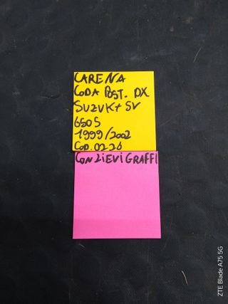 Carena Destra Posteriore Suzuki SV 650 S 1999