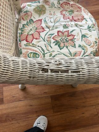 Butaca de mimbre respaldo alto