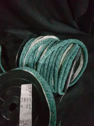 Lote 2 rollos pasamanería flecos manualidades