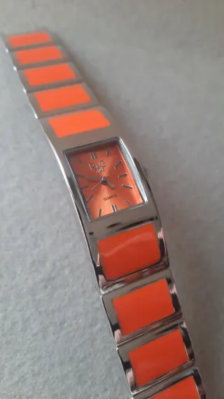 Orologio R&G TIME Donna Arancione Argento