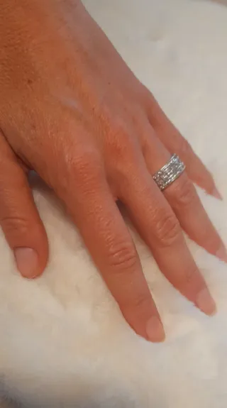 Anillo Plata con Circonitas Talla Princesa