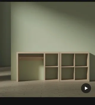 Colchón, estantería y escritorio