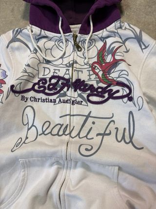 Ed Hardy Felpa Vintage Y2K Gothic