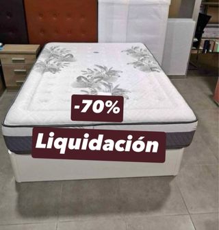 Canapé y Colchón Gris/Blanco